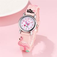 Cute flamingo pattern Childrens cartoon watch Cups