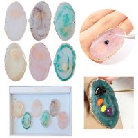 1pc Resin Stone Color Eyelash Glue Holder Finger Ring Plate Nail Art Ring Palette Gel Polish Mixing Makeup Cosmetics Tool