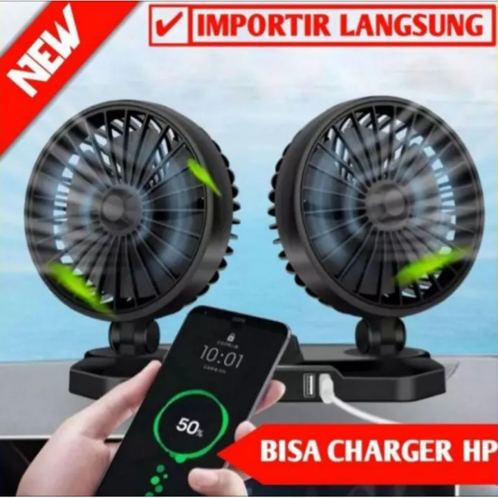 Kipas angin mobil double blower