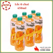 Lốc 6 Chai Nước Cam Ép Twister Tropicana 450ml