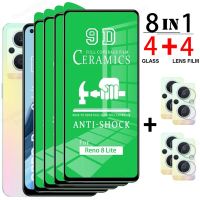 8IN1 Ceramic Film Screen Protector For OPPO Reno 8 5 Lite 5G 8 7 Pro Plus 7 Z 6 Not Glass Film For Find X5 X3 Lite