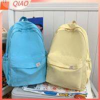 QIAO สีทึบทึบ กระเป๋าสะพายไหล่แบบสั้น ไนลอนทำจากไนลอน จุได้มาก กระเป๋าเป้สะพายหลังเดินป่า ของใหม่ น้ำหนักเบามาก กระเป๋าสำหรับเดินทาง ของขวัญสำหรับเด็ก