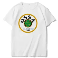 Ossa Motorcycle Logo Mens White T Shirt Print Tee Shirts Graphic T Shirts Men Clothing