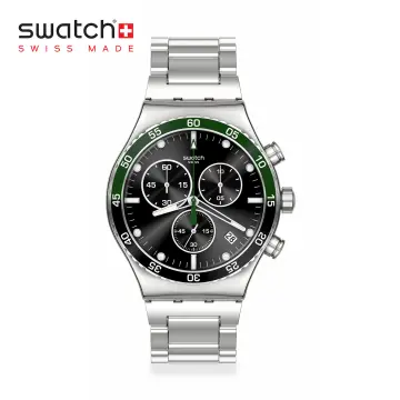 Swatch irony stainless steel on sale preço