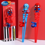 Đũa tập ăn hình người nhện Spiderman Captain nổi 3D cho trẻ em bé trai ăn