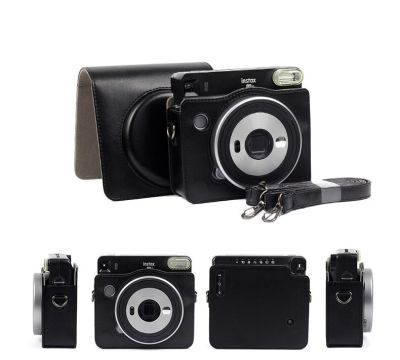 กระเป๋ากล้อง SQ6เคสป้องกันหนังแท้วินเทจกระเป๋าใส่ Tali Bahu กระเป๋ากล้องถุงป้องกันสำหรับ FUJIFILM Instax