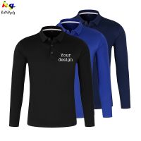 【CC】❏◕✆  Quick-drying Polo customization/design logo men and women long-sleeved casual team advertising top