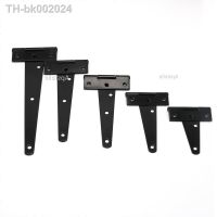 ☎ 1 Pcs Black Paint T Shape Triangle Hinge Cabinet Shed Wooden Door Gate Hinges Hardware