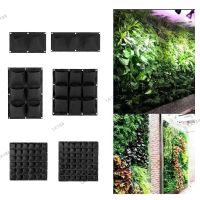 Pocket Vertical Garden Wall Plant Grow Bags Planting Black Hanging Planter Pots Tools Fabric Flower Indoor Home Jardin YB8TH