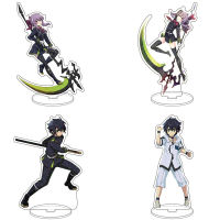 1ชิ้นน่ารักอะนิเมะ Seraph Of The End อะคริลิยืนรุ่นรูป Hiiragi Shinoa Yuichiro Hyakuya โต๊ะตกแต่งผู้ถือแผ่นของเล่น