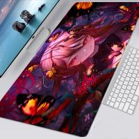 Hu Tao Genshin Impact Mousepad Alfombrilla Gaming Accessories Mausepad Anime Non-slip Mouse Pad Gamer Deskmat Tapis De Souris