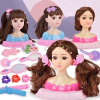 【Ready Stock】 ☊♚ C30 Half Body Simulation Barbie Doll Make up Hairstyle Doll Braided Hair Princess Play House Toy Girl Makeup Training Birthday Gift