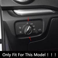 New Product Stainless Steel Car Headlight Lamp Switch Buttons Frame Decoration Cover Trim For Audi A3 8V 2013-2019 Auto Accessories