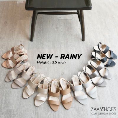 ZAABSHOES รุ่น RAINY 2.5 นิ้ว ปี 2021 รองเท้าส้นสูง รวมสี (MIX) รองเท้าส้นสูงหญิง ส้นสูง รองเท้าทำงาน ไม่ลื่น หน้าเท้ากว้าง ใส่สบาย ผลิตในประเทศไทย