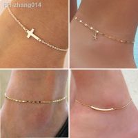 Womens Anklet Bohemian Cross Star Anklet 2022 Summer Beach Anklets On Foot Ankle Bracelets Stainless Steel Leg Chain