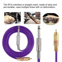 สายเบ็ดซิลิโคน 5 สีสำหรับอินเทอร์เฟซ RCA แบบแทรกชุดแปลงเครื่องสัก