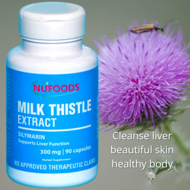Nufoods Milk Thistle Extract, Silymarin Liver Cleanse 300mg 90Caps