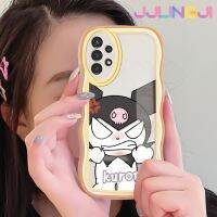 Jlingji เคสปลอกสำหรับ Samsung กาแลคซี A13 A04s 5G เคสลายการ์ตูนฟิวรี่คูโรมิดีไซน์ใหม่เคสมือถือขอบคลื่นเนื้อนุ่มโปร่งใสลายกล้องถ่ายรูปเคสป้องกันอ่อนโยนแบบเรียบง่าย