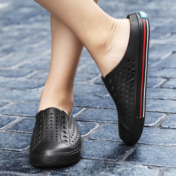 รองเท้าใส่สบายๆสำหรับผู้ชายผู้หญิง-unisex-แฟชั่นรองเท้าชายหาดรองเท้าแตะบ้านเท่กันลื่นรองเท้าแตะ