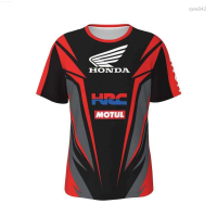 new (สต็อกเพียงพอ) design- 2023 Honda Polo Shirt Sport T-Shirt Motorcycle Cross Country Team Shirt XXS-130 Size 2023 Summer New Hot Recommendationคุณภาพสูง size:S-5XL