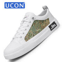 UCON รองเท้าผ้าใบลำลองแฟชั่นน้ำหนักเบาสำหรับผู้ชาย39-44ใหม่ที่มีคุณภาพสูงสะดวกสบายรองเท้าระบายอากาศกลางแจ้งนุ่มรองเท้าลำลองผู้ชาย