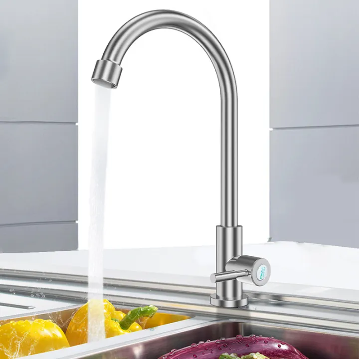 kitchen faucet elbow wash basin faucet 304 Stainless Steel Kitchen ...