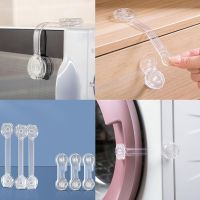 5PCS Child Safety Lock Baby Drawer Lock Baby Safety Home Child Protection Cabinet Anti-pinch Refrigerator Lock Buckle