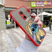 Jlingji เคสสำหรับ Xiaomi Redmi โน๊ต4 Note 4x Note 4 Pro เคสแฟชั่นสติทช์น่ารักบางมีน้ำค้างแข็งโปร่งใสแข็งขอบสี่เหลี่ยมกันกระแทกปลอกซิลิโคนคลุมทั้งหมดเคสนิ่ม