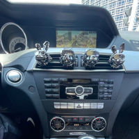 【cw】2PCS Bulldog Fragrance Car Air Freshener with Gift DE Car Perfume Auto Fragrance Auto Vents Scent With Magnet Clip Diffuser ！