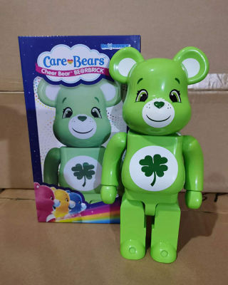 400% 28 ซม. Funshine หมีโชคดีหมี Bearbrick Action Figure ของเล่น love a lot bear Care Bear Series Home ตกแต่ง