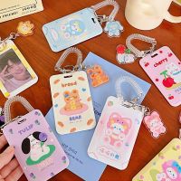 THOMA Key Lanyard ID Card Gift For Student Animal Anime School Card Case Bus Card Photocard Holder Card Sleeve Keychain Card Protective Case Cartoon Key Holder