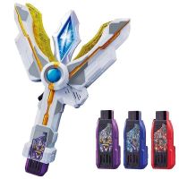 ika light stick Altman transfiguration DX spark特利迦神光棒奥特曼变身器DX火花棱镜现货收纳腰带闪光玩具男孩4.20