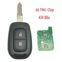 【✱2023 HOT✱】 haokao5 Datong World สำหรับ Renault Sandero Dacia Logy Dokker Dokker Dokker Kunci Remote Mobil ชิป4a7961 433Mhz Auto ปุ่มควบคุมอัจฉริยะ