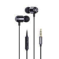 USAMS US-SJ548 EP-44อลูมิเนียมอัลลอยด์3.5มม.หูฟังแบบมีสายหูฟัง Central Control,ความยาว: 1.2M