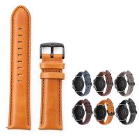 ✒๑▽ 20mm 22mm Watch band For Amazfit GTS/2/2e/3/GTS2 Mini/GTR 3 Pro/GTR2/47mm/42mm/stratos Leather Bracelet correa Amazfit bip strap