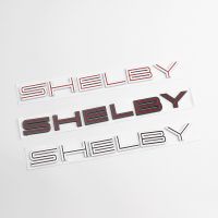 Shelby สติกเกอร์ตราสัญลักษณ์ตัวอักษร 3D ดัดแปลง สําหรับติดตกแต่งฝากระโปรงหลังรถยนต์ Ford Mustang