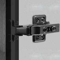 【CC】 Damper Aluminum Frame Glass Door Hinge for Cupboard Cabinet Wardrobe Bookcase Hinges Soft Close