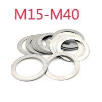 10P M15 Ke M40 304 Baja Tahan Karat Mesin Cuci Datar Ultratipis Dapat Diatur Gasket Polos Shim Tebal 0.1 0.2 0.3 0.5 1Mm