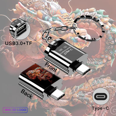 3D USB 3.0เพื่อพิมพ์ C อะแดปเตอร์ OTG เพื่อ USB C OTG ประเภท C เครื่องอ่านบัตร USB-C TF Micro SD อะแดปเตอร์ศัพท์อะแดปเตอร์เครื่องอ่านการ์ด Micro Sd