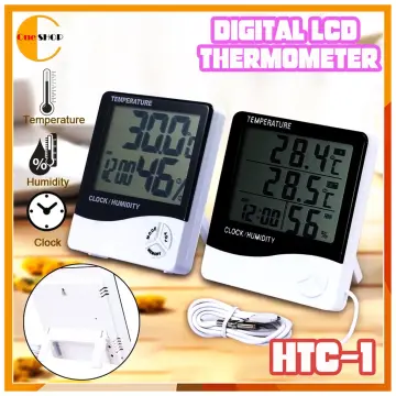 Eagletech HTC-1 Digital LCD Temperature Humidity Meter Clock