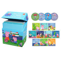 Original English peppa pig stories pink pig little sister Peppa Pig 10 volume gift box with sound story picture book picture book gift 4CD