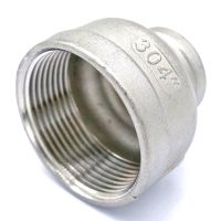 3/4 BSP to 1-1/2 BSP Female Thread 304 Stainless Steeel Concentric Reducer Connector Pipe Fitting water air oil