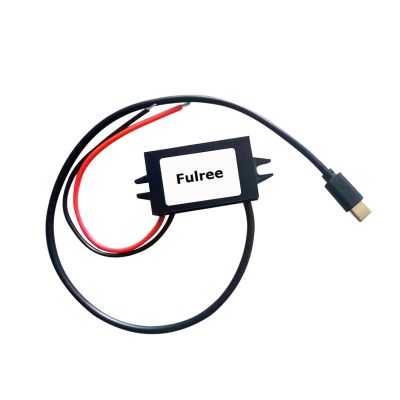 12V to 5V 3A Converter with USB C Output Reduced Voltage Regulator IP68 Power Converter Dc-Dc Down Module for Cellphone Car