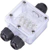 【cw】 Outdoor Cable IP68 3 Pin Junction Sleeve Coupling Transparent Plastic Fitting 【hot】