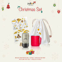 Christmas Set เซตของขวัญสุดน่ารัก สำหรับคนชอบดื่มกาแฟ เครื่องทำกาแฟแคปซูล wacaco แก้วเก็บความเย็น MiiR 12oz พร้อมถุงผ้าและสติกเกอร์สุดน่ารัก