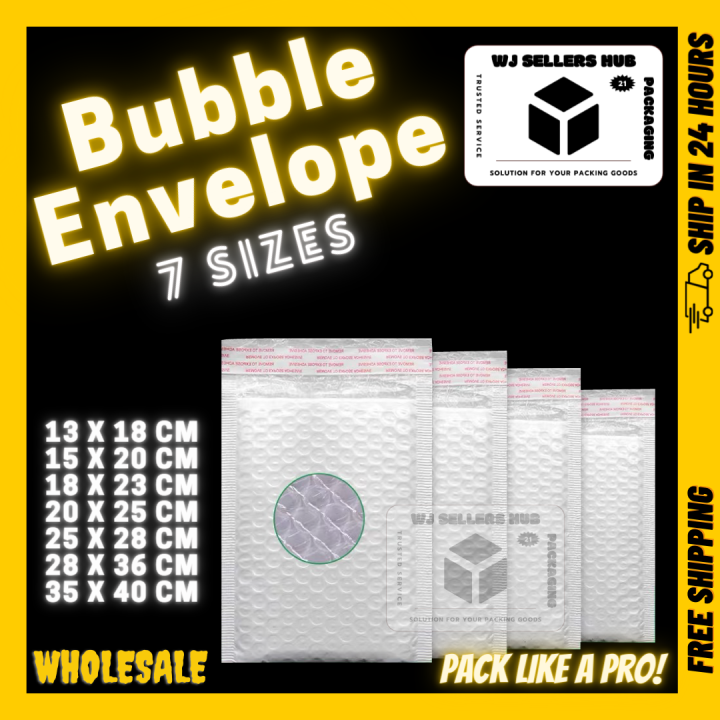 [WJ] 1pcs Bubble Envelope Parcel Bag Courier Bag With Bubble Wrap