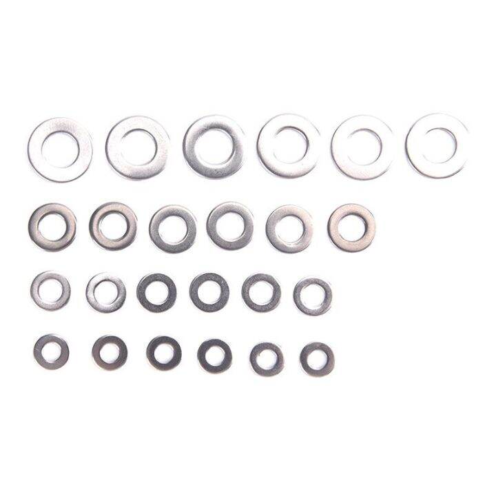 50pcs-m4-m5-m6-m8-201-stainless-steel-flat-washer-plain-gasket-round-ultra-thin-metal-meson