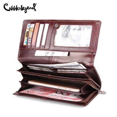 Cobbler Legend Women Bags Clutches multi card Genuine Wallet Retro Long Wallet