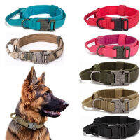 Duarable Military Tactical Dog Collar German Shepard Medium Large Dog Collars For Walking Training Dog Collar Control Handle