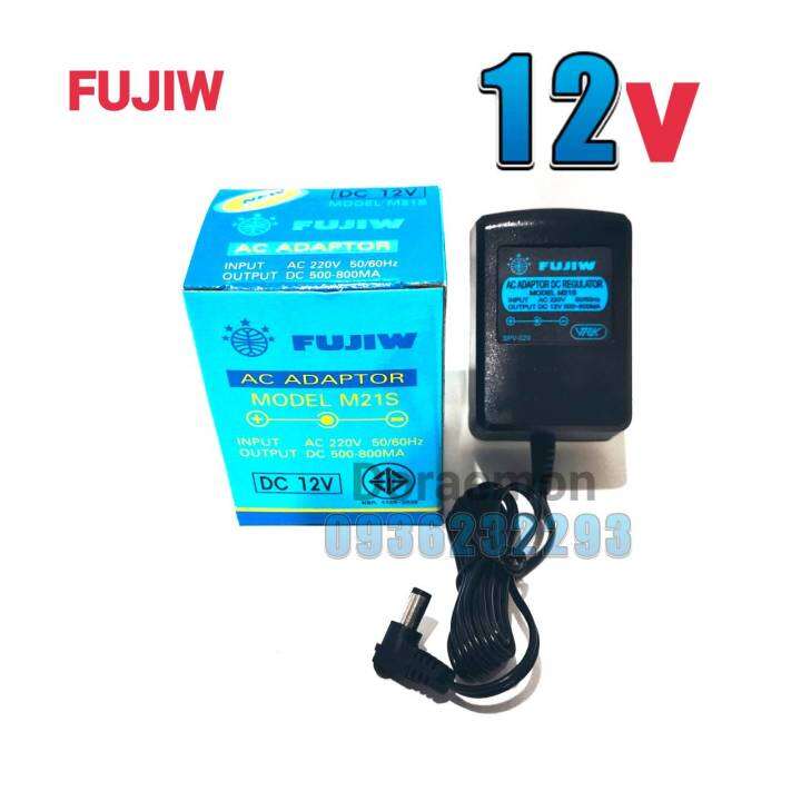 fujiw-ac-adaptor-model-m21s-ใน-นอก-dc12v-หม้อแปลงไฟ-อะแดปเตอร์-made-in-thailand